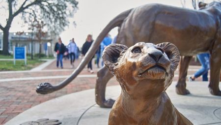 Legacy the lion in statue form