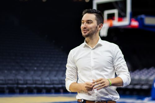 Connor Vanin at the Wells Fargo basketball court